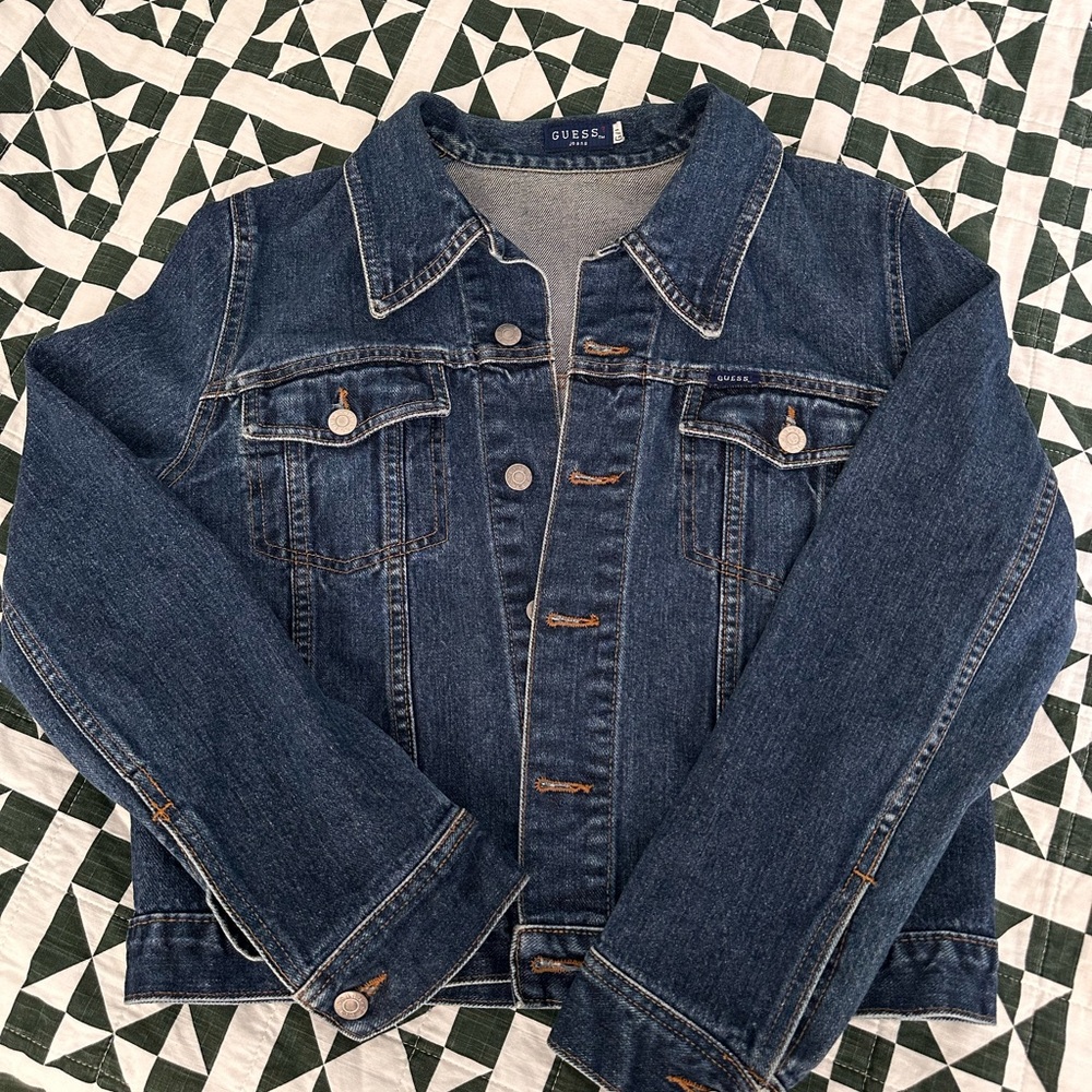 Vintage Guess Dark Blue Denim Jacket